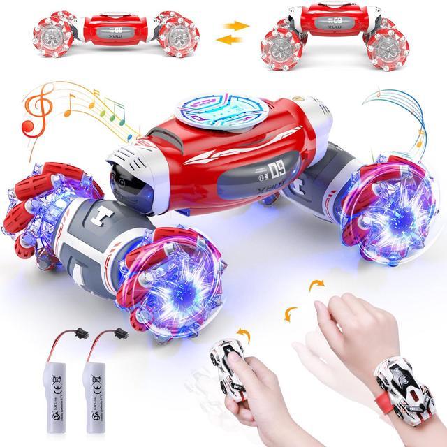 2023 New Gesture Sensing RC Stunt Car with Light & Music, Remote Control  Gesture Sensor Car, Off Road Vehicle, 2.4GHz RC Stunt Car Double Sided 360°