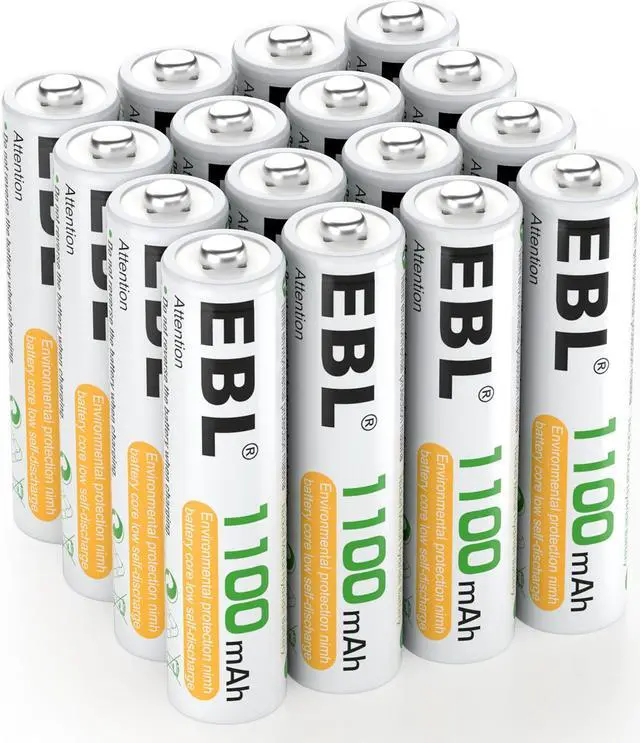 Alt view image 2 of 7 - EBL Rechargeable AAA Batteries 1100mAh 1.2V Ni-MH Triple A Batteries, 16 Counts