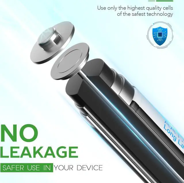 Alt view image 6 of 7 - EBL AA Lithium Batteries, 20-Pack 1.5V 3000mAh Non-Rechargeable Double A Batteries