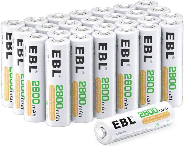 Main image of EBL 28 Pack AA Rechargeable Batteries 2800mAh high Capacity Ni-MH Double A Battery