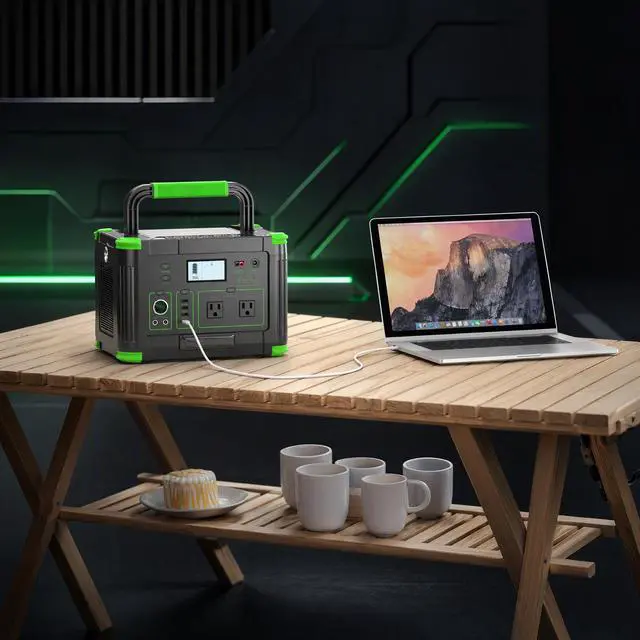 Alt view image 2 of 4 - 1000W Portable Power Station 999Wh Solar Generator Backup Battery Power