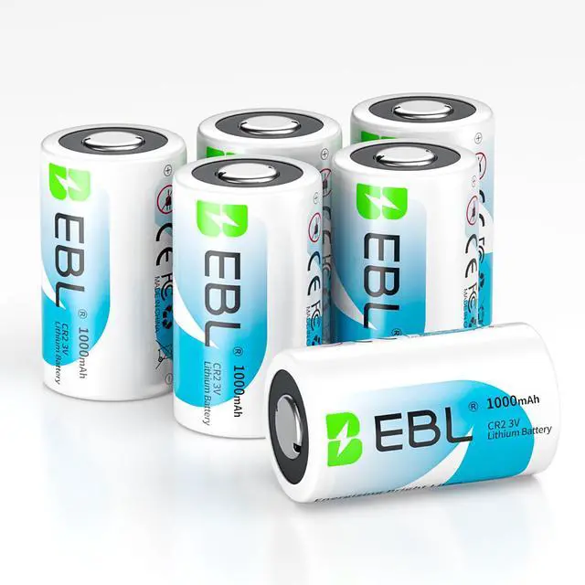 Main image of 6-Packs 1000mAh CR2 Industrial Lithium Battery DL-CR2 Photo Batteries 3V