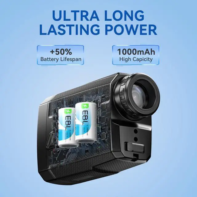 Alt view image 4 of 7 - 6-Packs 1000mAh CR2 Industrial Lithium Battery DL-CR2 Photo Batteries 3V