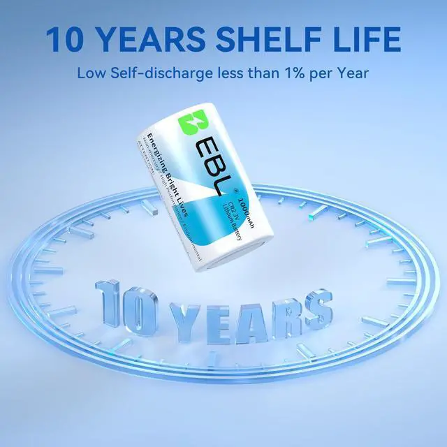 Alt view image 2 of 7 - 6-Packs 1000mAh CR2 Industrial Lithium Battery DL-CR2 Photo Batteries 3V