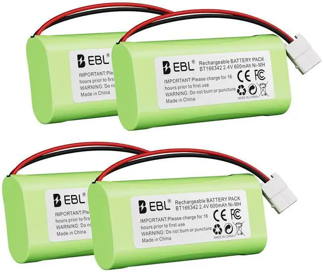 Main image of EBL 4pcs Battery Pack BT183342 BT283342 BT162342 For Vtech AT&T Home Cordless Phone