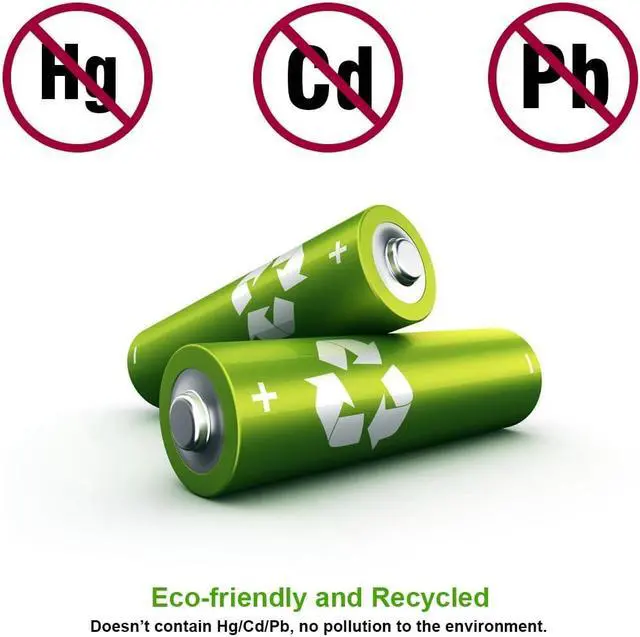 Alt view image 7 of 7 - EBL 8 Pack 2300mAh AA Ni-MH Rechargeable Batteries With Battery Case