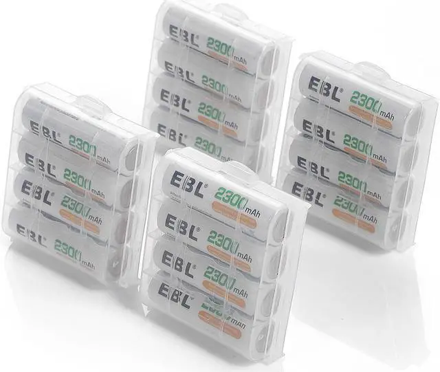 Alt view image 2 of 7 - EBL 16PCS  2300mAh AA Ni-MH Rechargeable Batteries (Battery Case Included)