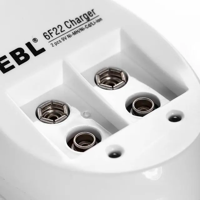 Alt view image 4 of 6 - EBL 840 9V Battery Charger For 6F22 LI-ion Ni-MH Ni-CD Rechargeable Batteries