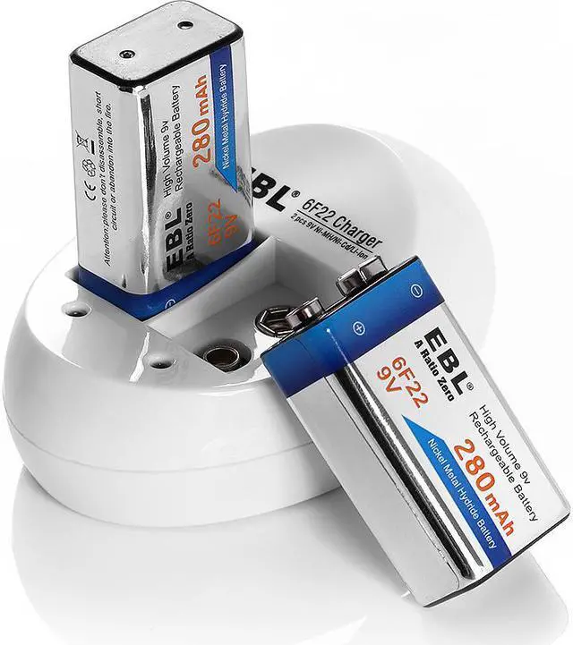 Alt view image 5 of 6 - EBL 840 9V Battery Charger For 6F22 LI-ion Ni-MH Ni-CD Rechargeable Batteries