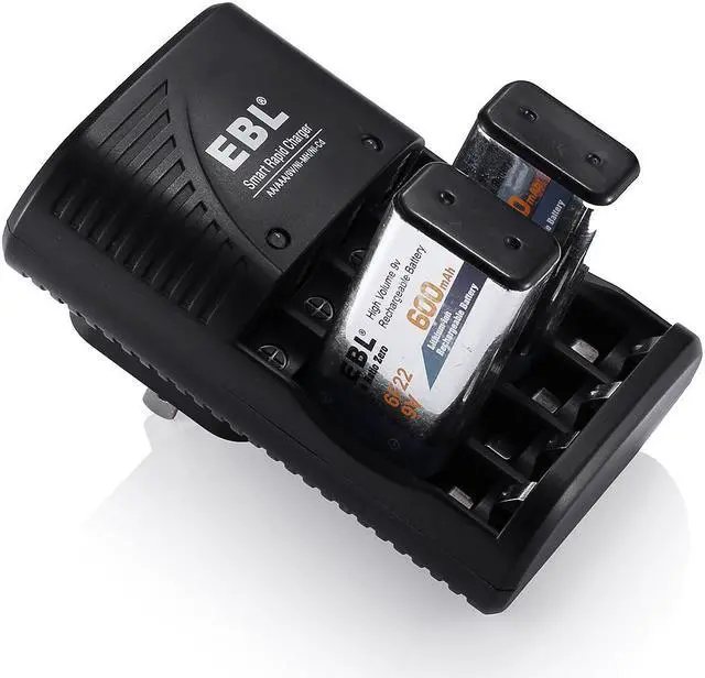 Alt view image 5 of 7 - EBL 802 Battery Charger for AA AAA 9V Ni-MH Ni-CD Rechargeable Batteries