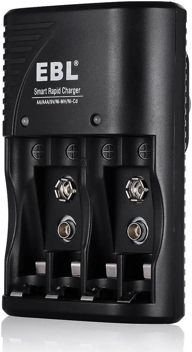 Alt view image 2 of 7 - EBL 802 Battery Charger for AA AAA 9V Ni-MH Ni-CD Rechargeable Batteries