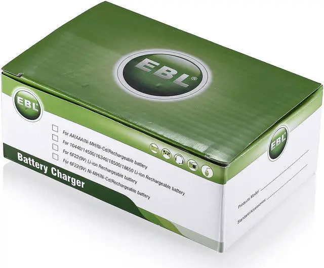 Alt view image 7 of 7 - EBL 802 Battery Charger for AA AAA 9V Ni-MH Ni-CD Rechargeable Batteries