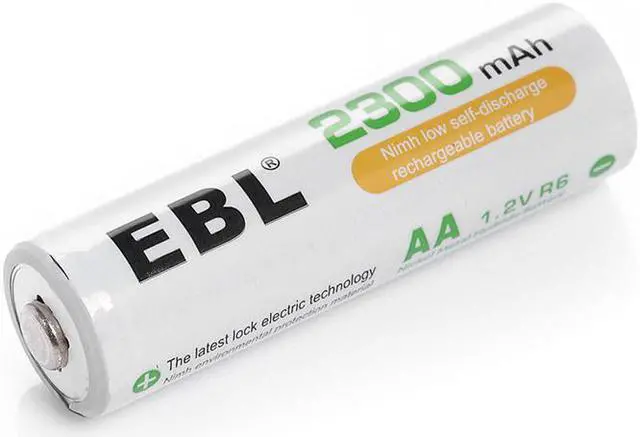 Alt view image 7 of 7 - EBL 8 Pack 2300mAh Ni-MH AA Rechargeable Batteries + 8 Bay Battery Charger for 2/4/6/8 AA/AAA Ni-MH/Ni-CD Rechargeable Battery