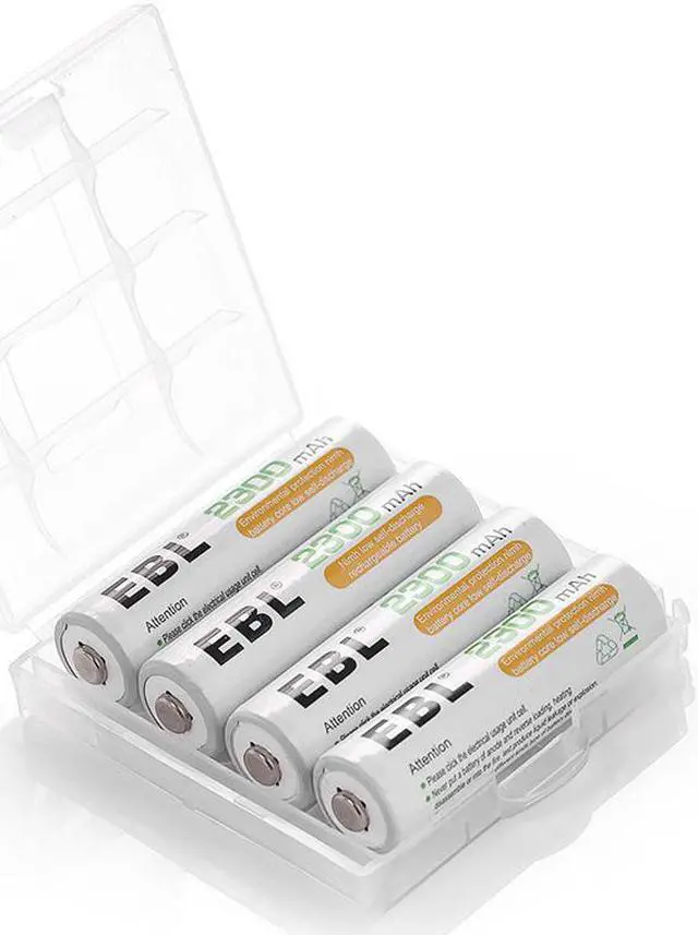 Alt view image 6 of 7 - EBL 8 Pack 2300mAh Ni-MH AA Rechargeable Batteries + 8 Bay Battery Charger for 2/4/6/8 AA/AAA Ni-MH/Ni-CD Rechargeable Battery