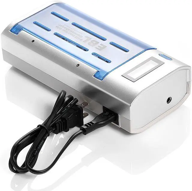 Alt view image 7 of 7 - EBL 4 Pack 10000mAh Size D Battery with Battery Charger for C D 9V AA AAA Rechargeable Batteries
