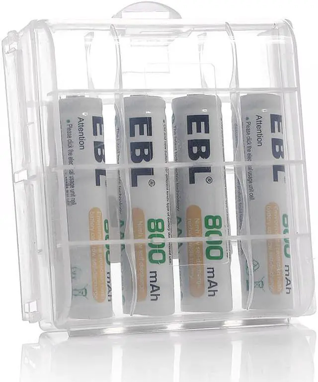 Alt view image 7 of 7 - EBL AAA Rechargeable Batteries 800mAh Ni-MH (8pcs) with Rapid AA AAA Battery Charger