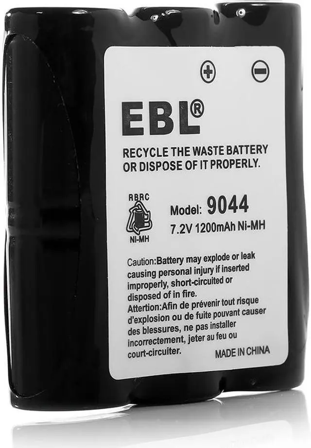 Alt view image 4 of 6 - EBL 2 Pack 7.2V 1200mAh Motorola HNN9044 HNN9044A HNN9056 P50 P60 Two-Way Radio Batteries Replacement Battery