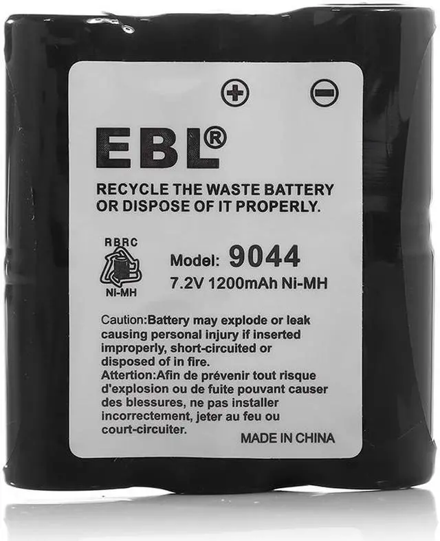 Alt view image 5 of 6 - EBL 2 Pack 7.2V 1200mAh Motorola HNN9044 HNN9044A HNN9056 P50 P60 Two-Way Radio Batteries Replacement Battery