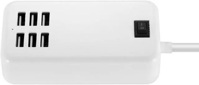 Alt view image 6 of 7 - Poweradd Wall Charger 6 USB Outlets Power Strip adapter US Plug Charging Station For Phone/Pad/MP4
