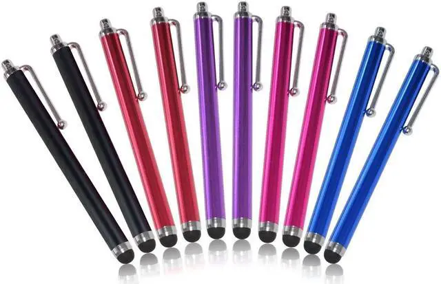Alt view image 2 of 7 - Stylus Pen, 10-Pieces Colorful Universal Touch screen Pen for iPhone iPad ipod Touch Samsung Galaxy Nexus LG HTC Smartphones Tablets