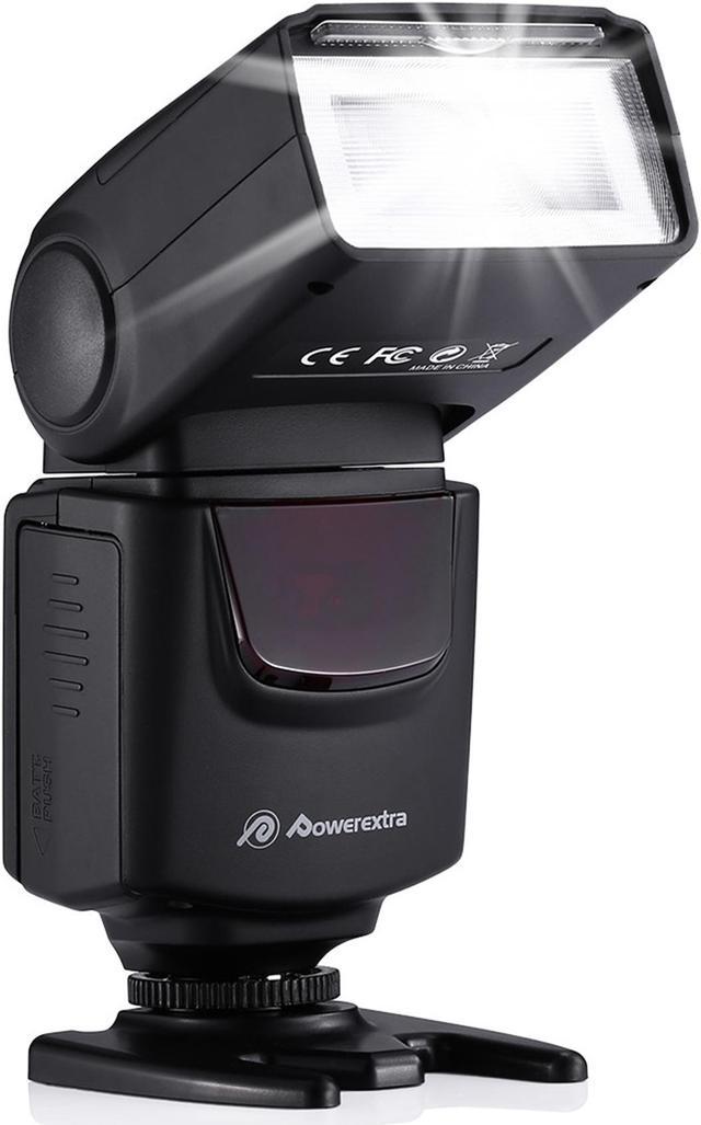 professional camera with flash