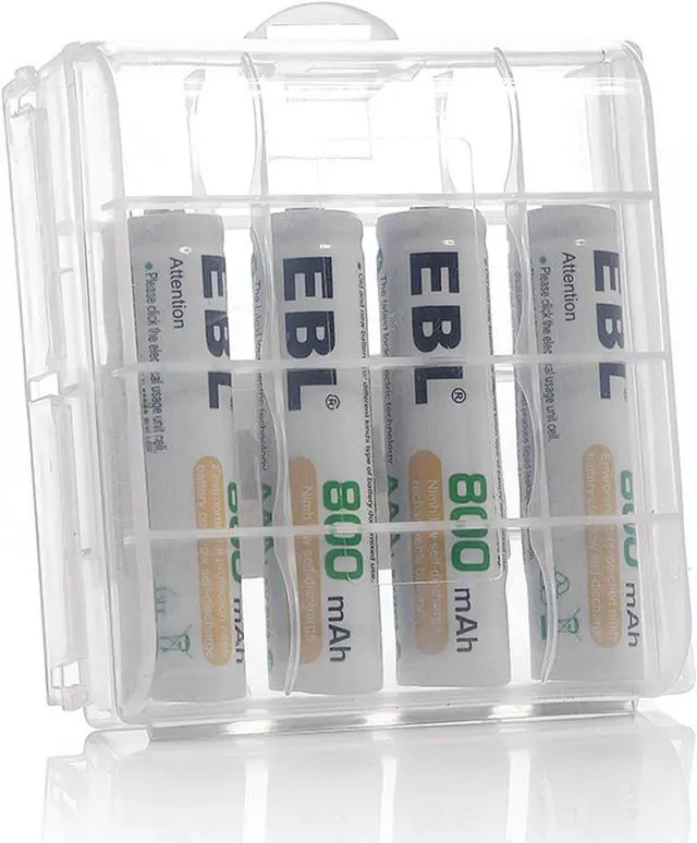 Alt view image 5 of 7 - EBL 20 Pack AAA Battery 800mAh Ni-Mh 1.2V Rechargeable Batteries For Flashlight, Toy, Camera