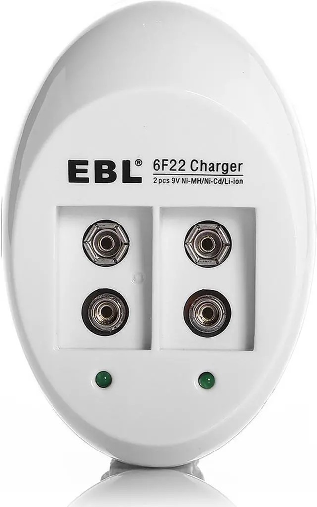 Alt view image 5 of 7 - EBL 4 Pack 6F22 Lithium Battery 600mAh 9V Li-ion Rechargeable Batteries + USB Battery Charger for 9V Li-ion Rechargeable Batteries Battery 9 Volt 6F22