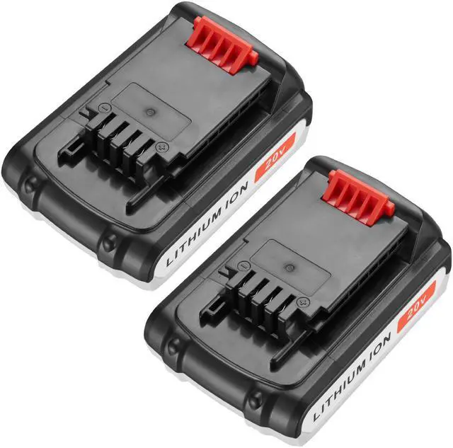 Main image of Powerextra 2 Pack 20V 2000mAh Replacement Lithium-ion Battery for Black&Decker LBXR20 LB20, LBX20 Black And Decker Power Tools Batteries