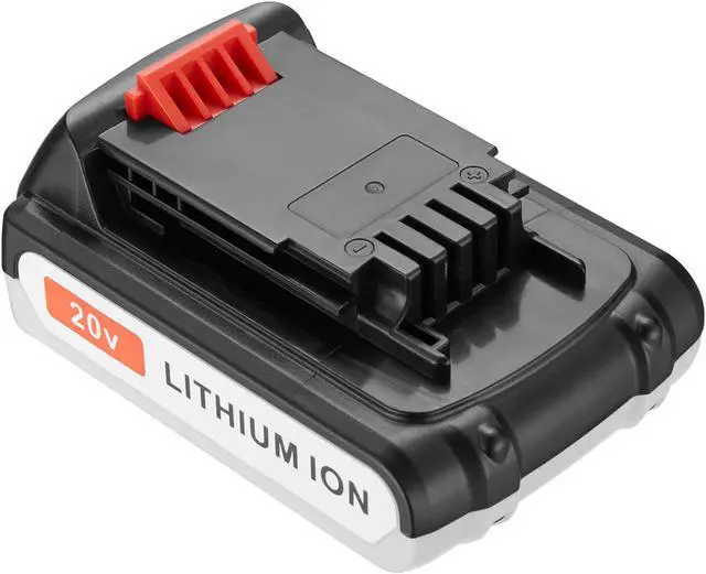 Alt view image 2 of 7 - Powerextra 2 Pack 20V 2000mAh Replacement Lithium-ion Battery for Black&Decker LBXR20 LB20, LBX20 Black And Decker Power Tools Batteries