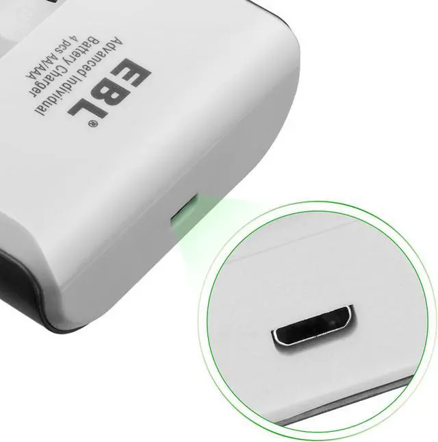 Alt view image 4 of 7 - EBL 807 Smart DC Battery Charger for AA AAA Ni-MH Ni-CD Rechargeable Batteries