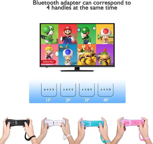 Alt view image 7 of 7 - For Nintendo Wii Wii U Wiimote Built in Motion Plus Inside Remote Controller