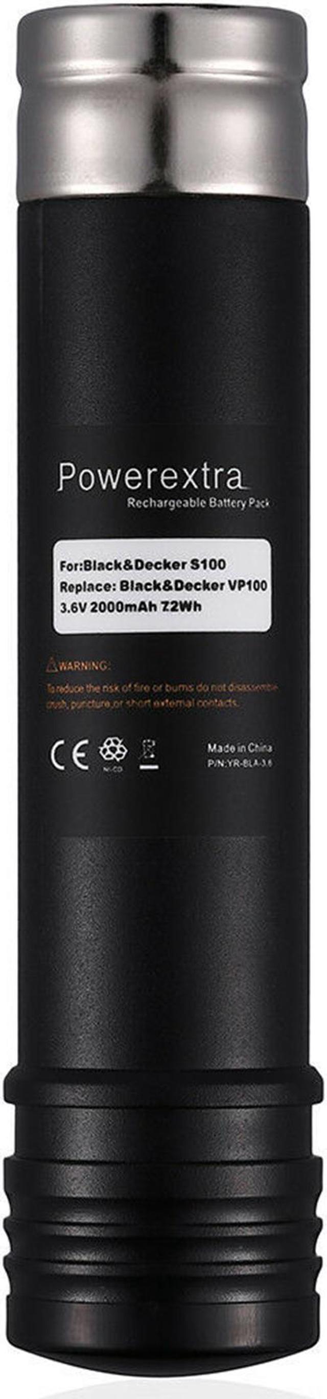 Powerextra 3.6V 3000mAh Replacement Battery for Black & Decker Versapak Vp100, Vp105, Vp110, Vp142