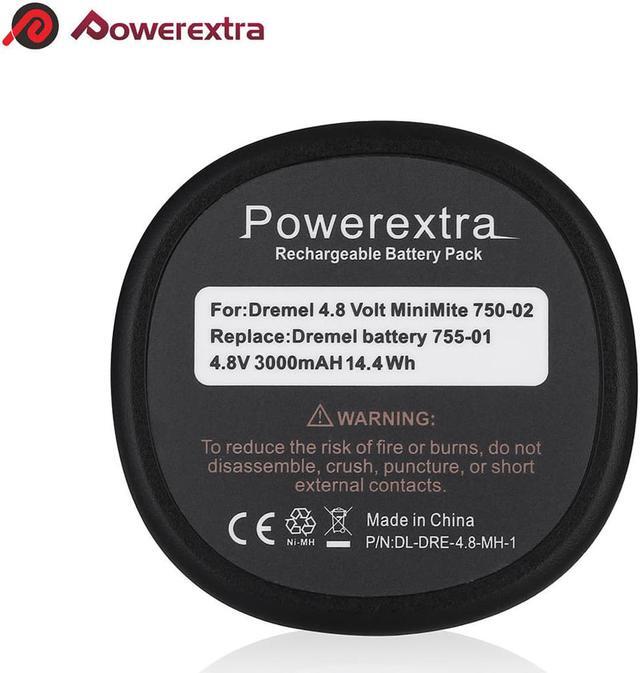 Alt view image 6 of 7 - 4.8V 3000mAh Battery 5000755-01 for Dremel MiniMite 750-02 755-01 Rotary Tool