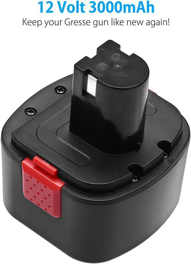 Alt view image 4 of 7 - Powerextra Upgraded 3000mAh 12V Replacement Battery for Lincoln PowerLuber 12V Grease Gun LIN-1201 1240 1242 LIN-1244 Replace 1201 LIN-1201 218-787