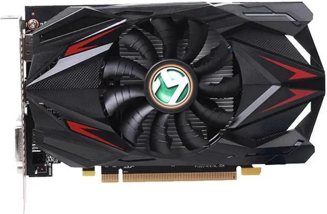 Alt view image 9 of 14 - Maxsun Radeon RX 550 4G Graphic Card GDDR5 GPU Gaming Video Card video For PC New cyclone blade cooling system  9CM large size frost blade fan