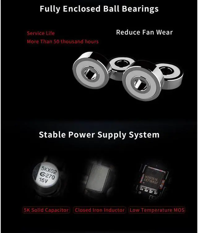 Alt view image 12 of 14 - Maxsun Radeon RX 550 4G Graphic Card GDDR5 GPU Gaming Video Card video For PC New cyclone blade cooling system  9CM large size frost blade fan