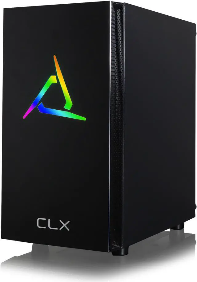 Alt view image 4 of 5 - CLX SET Gaming PC - AMD Ryzen 7 3700X 3.6GHz 8-Core, 16GB DDR4 2666, Radeon RX 5600 XT 6GB, 480GB SSD + 2TB HDD, WiFi, Black Mini-Tower RGB, Windows 10 Home