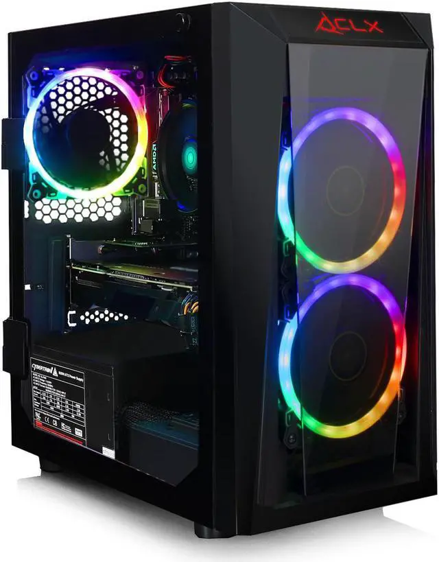 Alt view image 3 of 7 - CLX SET with AMD Ryzen 5 3600 3.6GHz, GeForce GTX 1660 6GB, 16GB Mem, 960 SSD, WiFi, MS Win 11 Home