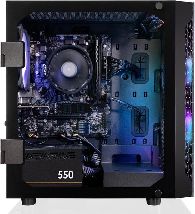 CLX SET Gaming Desktop - AMD Ryzen 5 5600G 3.9GHz 6-Core Processor, 8GB  DDR4 Memory, Radeon Vega 7 1GB Shared Graphics 500GB NVMe M.2 SSD, WiFi,  Win 