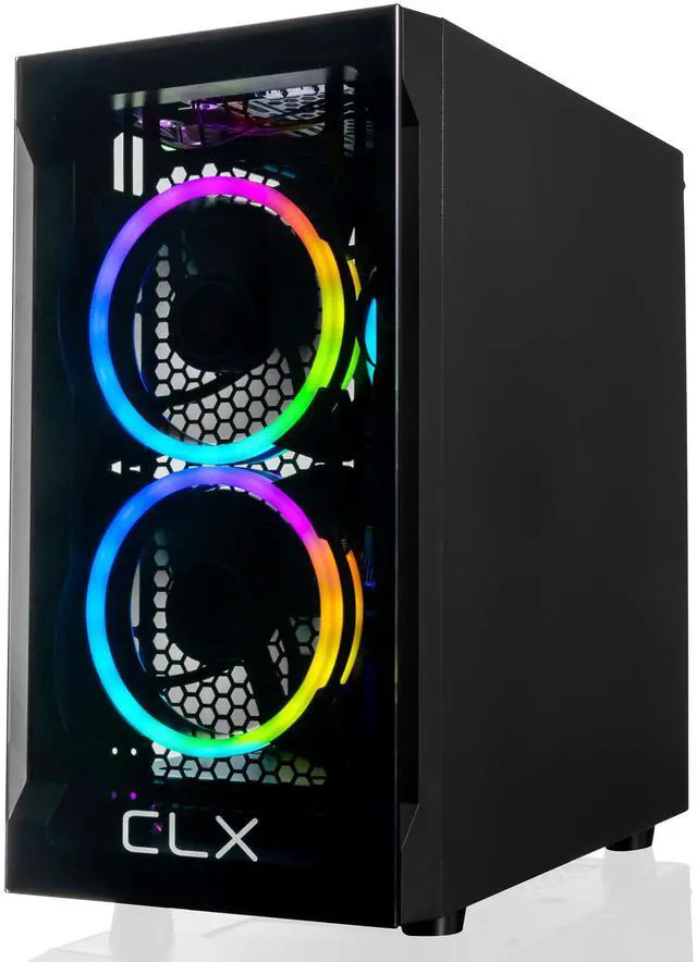 Alt view image 6 of 15 - CLX SET Gaming Desktop - AMD Ryzen 7 5700G 3.8GHz 8-Core Processor, 16GB DDR4 Memory, Radeon Vega 8 2GB Shared Graphics 1TB NVMe M.2 SSD, WiFi, Win 11 Home 64-bit