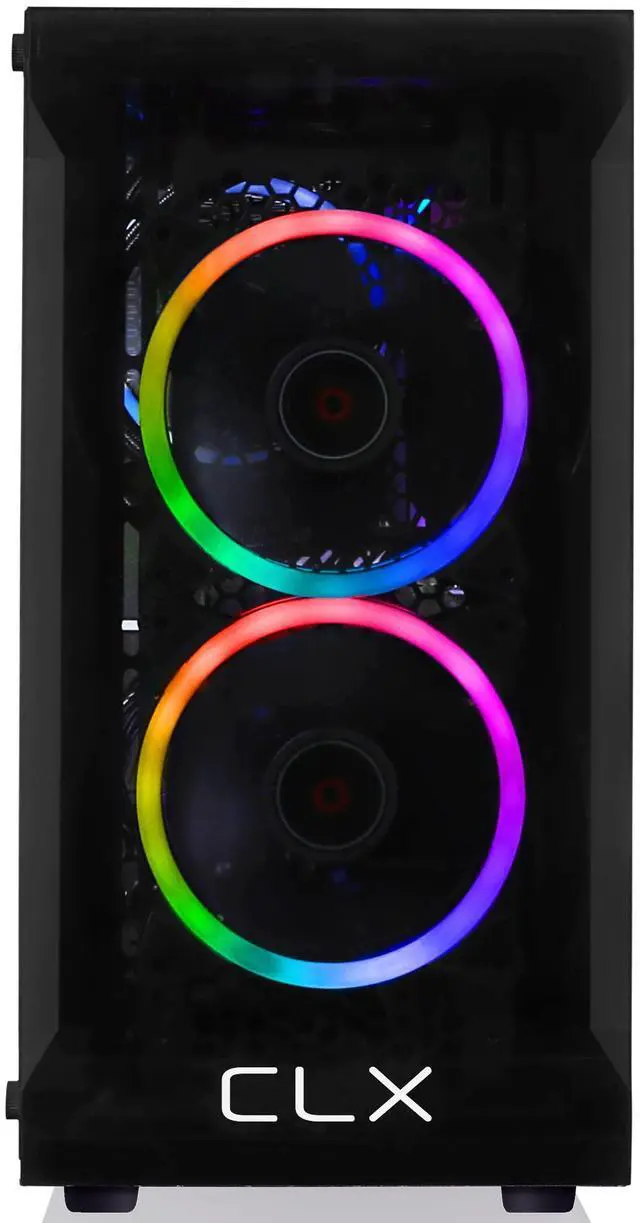 Alt view image 3 of 12 - CLX SET Gaming Desktop - AMD Ryzen 7 5700X 3.4GHz 8-Core Processor, 16GB DDR4 Memory, Radeon RX 6600 8GB GDDR6 Graphics 500GB NVMe M.2 SSD, 2TB HDD, WiFi, Win 11 Home 64-bit