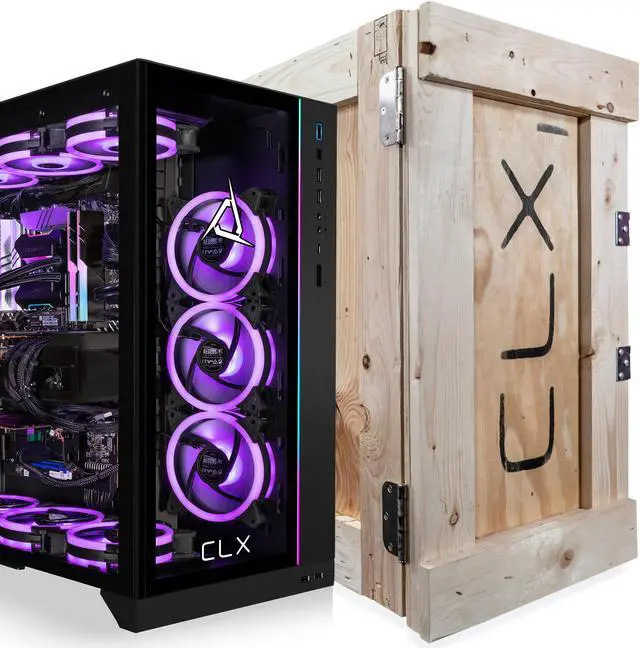 Alt view image 7 of 7 - CLX Hathor Dual Gaming-Streaming PC  PC1: Intel Core i7 13700KF 16-Core, 32GB DDR4 3200, GeForce RTX 4070Ti 12GB, PC2: Intel NUC 12 Extreme Compute Element (i7 12700, 16GB, UHD 770), Dual Win 11 Home