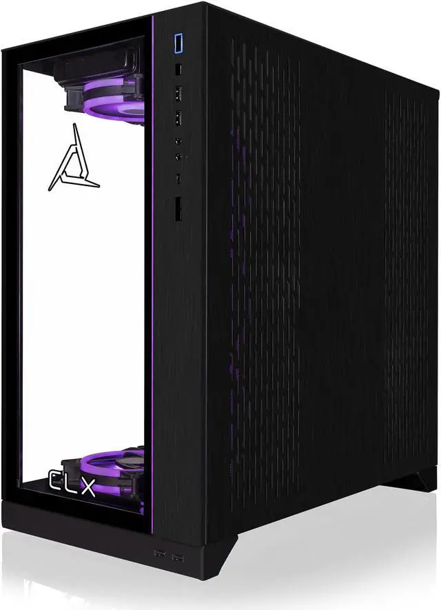 Alt view image 6 of 7 - CLX Hathor Dual Gaming-Streaming PC  PC1: Intel Core i7 13700KF 16-Core, 32GB DDR4 3200, GeForce RTX 4070Ti 12GB, PC2: Intel NUC 12 Extreme Compute Element (i7 12700, 16GB, UHD 770), Dual Win 11 Home