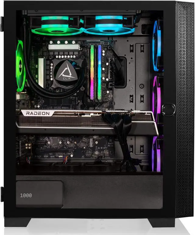 Alt view image 2 of 6 - CLX SET Gaming Desktop - Intel Core i7 13700KF 3.4GHz 16-Core Processor, 32GB DDR5 Memory, Radeon RX 7900 XTX 24GB GDDR6 Graphics 1TB NVMe M.2 SSD, 4TB HDD, WiFi, Win 11 Home 64-bit