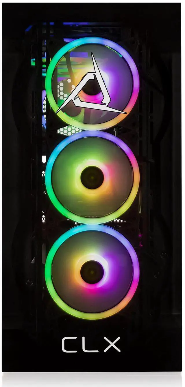 Alt view image 3 of 7 - CLX SET Gaming Desktop - Liquid Cooled AMD Ryzen 7 7700X 4.5GHz 8-Core Processor, 32GB DDR5 Memory, Radeon RX 7600 8GB GDDR6 Graphics, 1TB SSD, 4TB HDD, WiFi, Windows 11 Home 64-bit