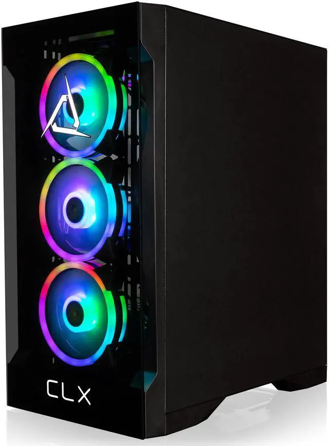 Alt view image 6 of 7 - CLX SET Gaming Desktop - Liquid Cooled AMD Ryzen 7 7700X 4.5GHz 8-Core Processor, 32GB DDR5 Memory, Radeon RX 7600 8GB GDDR6 Graphics, 1TB SSD, 4TB HDD, WiFi, Windows 11 Home 64-bit