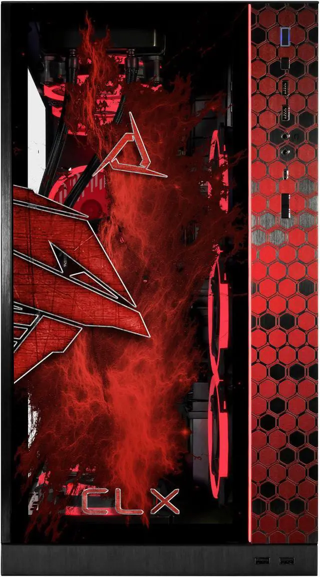 Alt view image 3 of 6 - CLX RA Gaming Desktop - Intel Core i9 13900KF 3GHz 24-Core Processor, 32GB DDR5 Memory, GeForce RTX 4090 24GB GDDR6X Graphics 1TB NVMe M.2 SSD, 4TB HDD, WiFi, Win 11 Home 64-bit