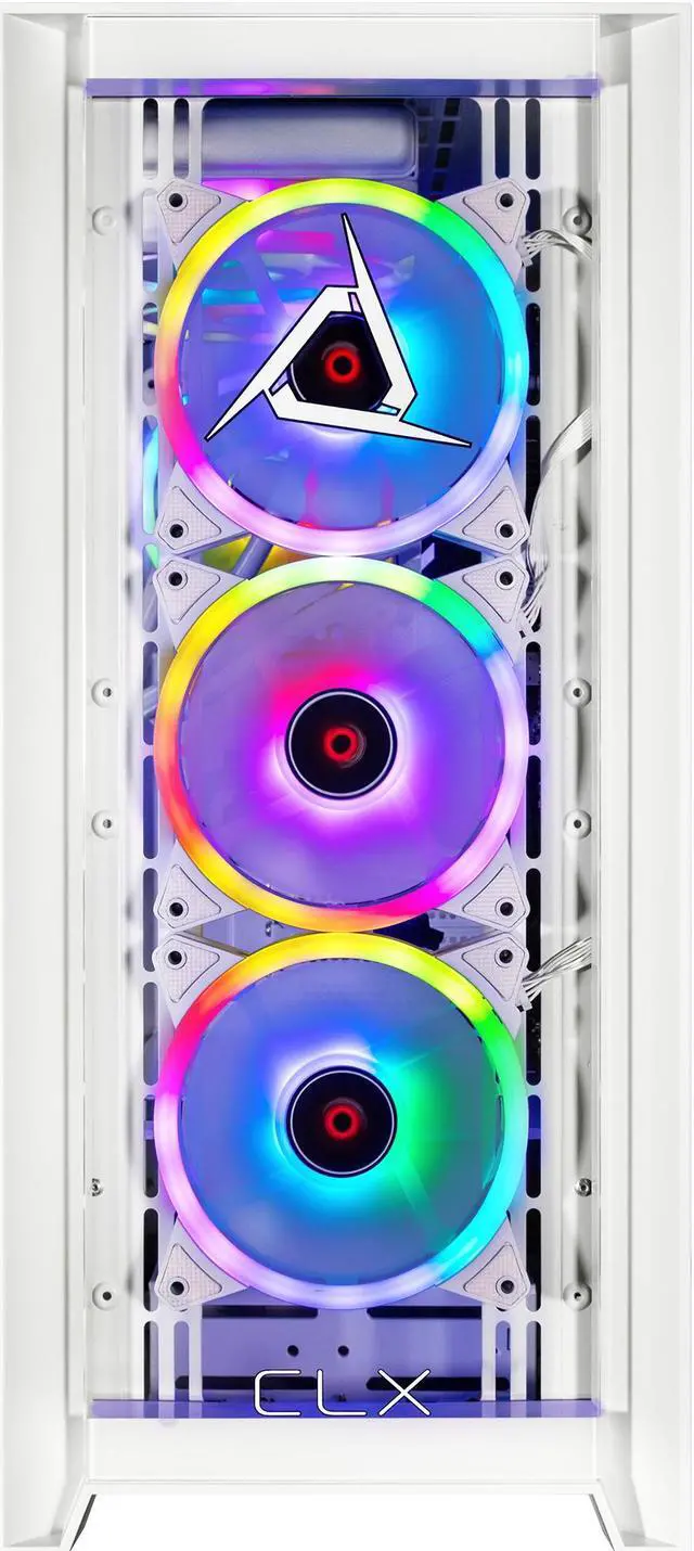 Alt view image 3 of 7 - CLX SET Gaming Desktop - Liquid Cooled AMD Ryzen 7 7700X 4.5GHz 8-Core Processor, 32GB DDR5 5600 Memory, GeForce RTX 4060 Ti 16GB GDDR6 Graphics, 2TB NVMe M.2 SSD, WiFi, Windows 11 Home
