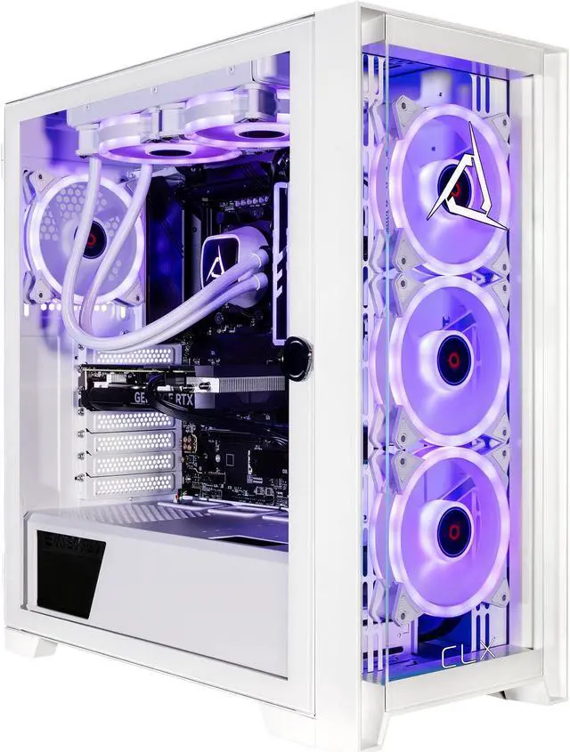 Alt view image 5 of 7 - CLX SET Gaming Desktop - Liquid Cooled AMD Ryzen 7 7700X 4.5GHz 8-Core Processor, 32GB DDR5 5600 Memory, GeForce RTX 4060 Ti 16GB GDDR6 Graphics, 2TB NVMe M.2 SSD, WiFi, Windows 11 Home