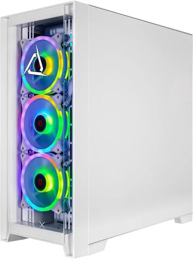 Alt view image 6 of 7 - CLX SET Gaming Desktop - Liquid Cooled AMD Ryzen 7 7700X 4.5GHz 8-Core Processor, 32GB DDR5 5600 Memory, GeForce RTX 4060 Ti 16GB GDDR6 Graphics, 2TB NVMe M.2 SSD, WiFi, Windows 11 Home